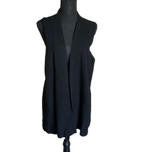Coldwater Creek Black Sleeveless Vest.  Size: M 10/12